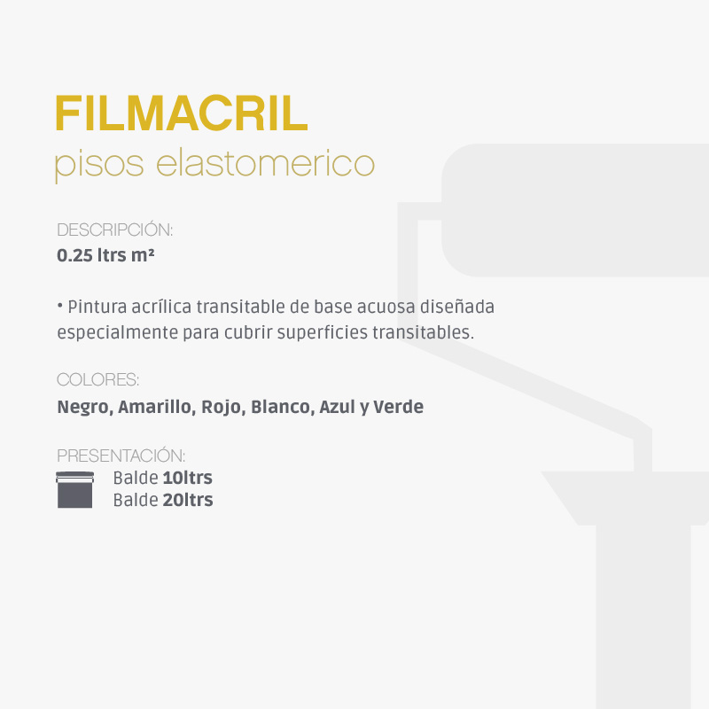 FILMACRIL PISOS ELASTOMÉRICO